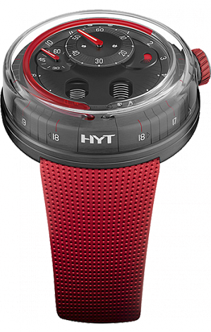 Review Replica HYT H0 X Eau Rouge DLC 048-AD-95-RF-RU watch - Click Image to Close